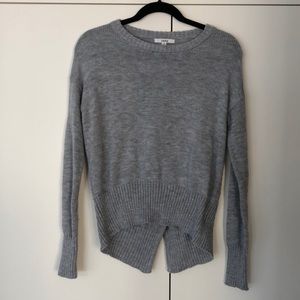 INTO Grey Open Back Sweater